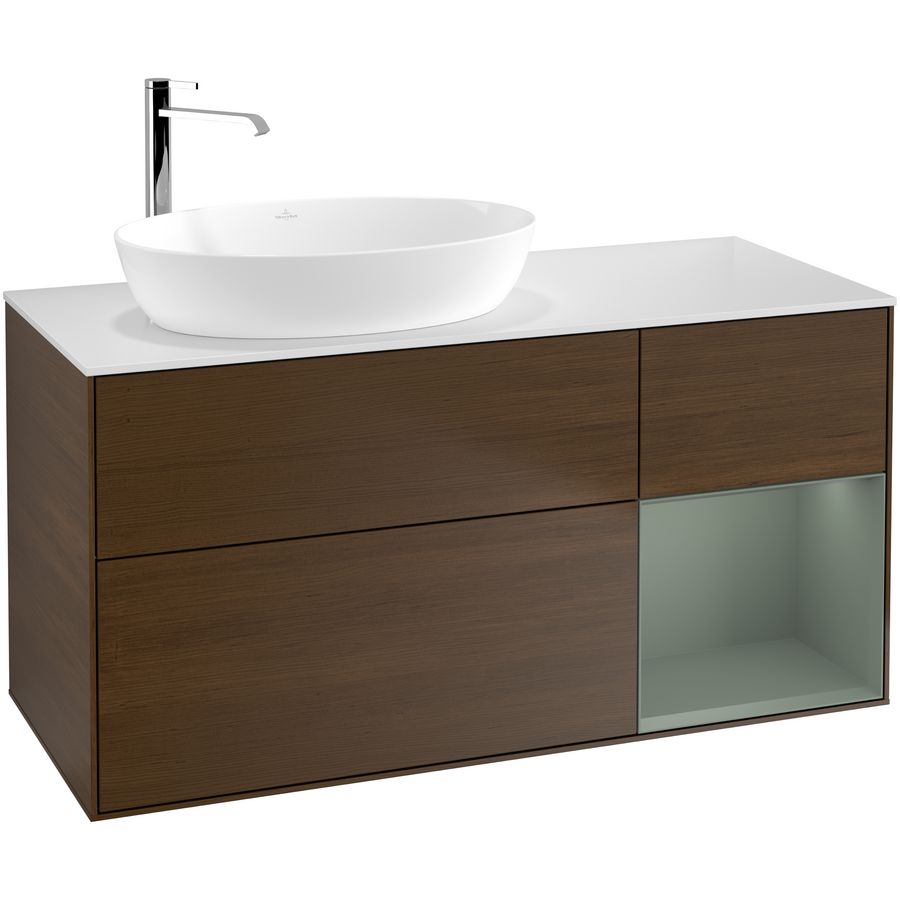 Wastafelonderkast Finion 1200x603x501mm W.Veneer F931GMGN