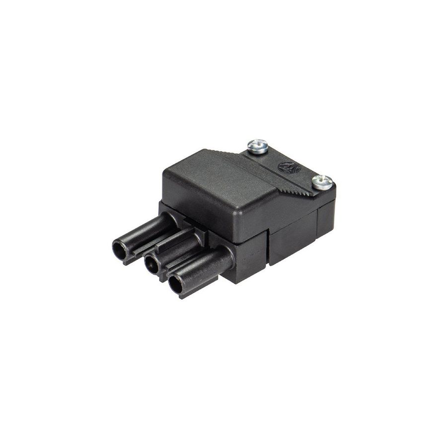 Kabelconnector ST18/3 male zwart VVE=200