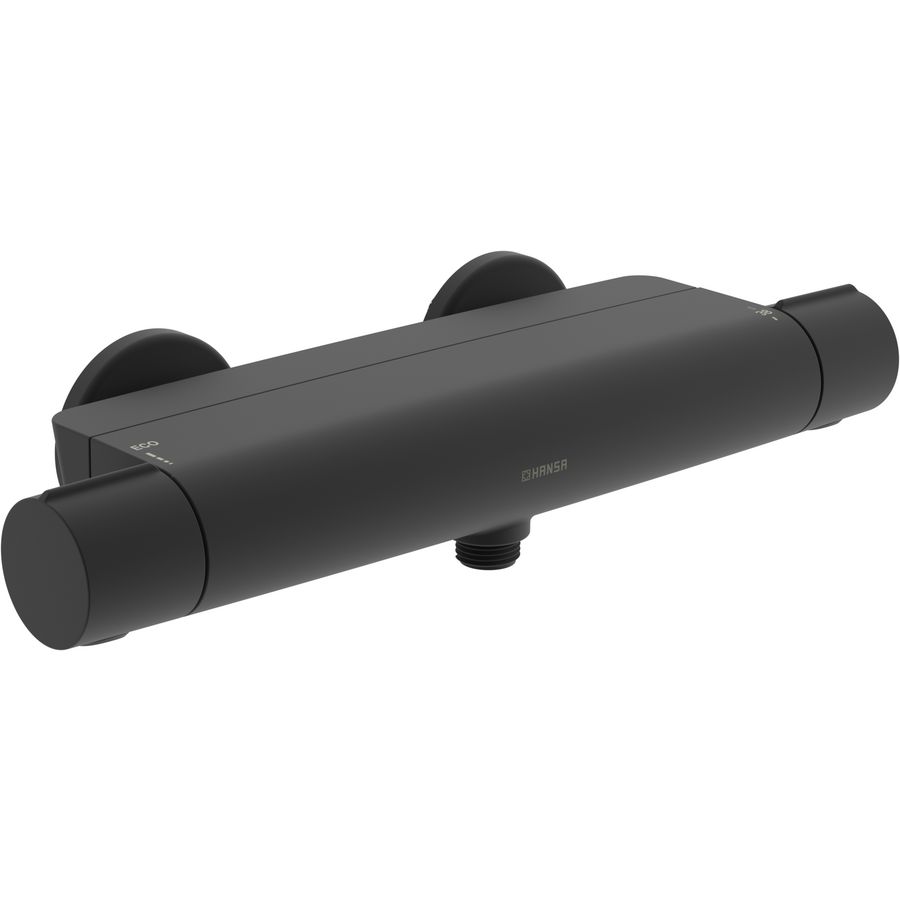 Douchekraan Thermostatisch Brass/Plastic Mat zwart