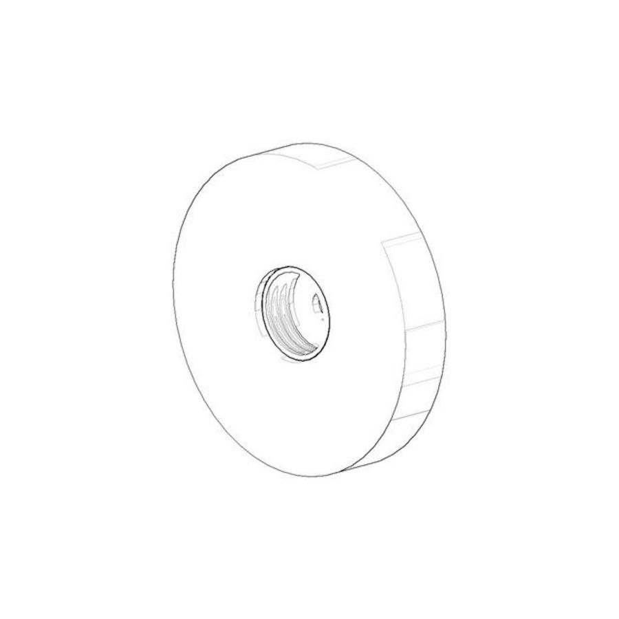 Rozet M16x1,5 55x9,5mm Mat Zwart