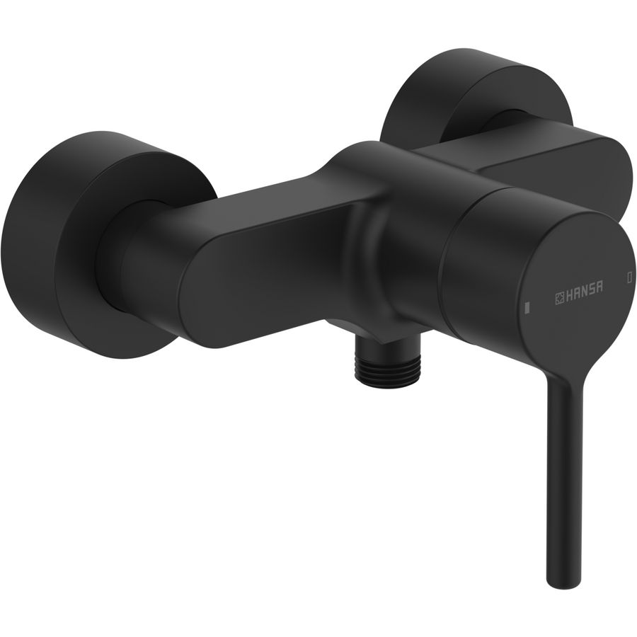 Douchekraan, Eengreeps, brass, Mat zwart