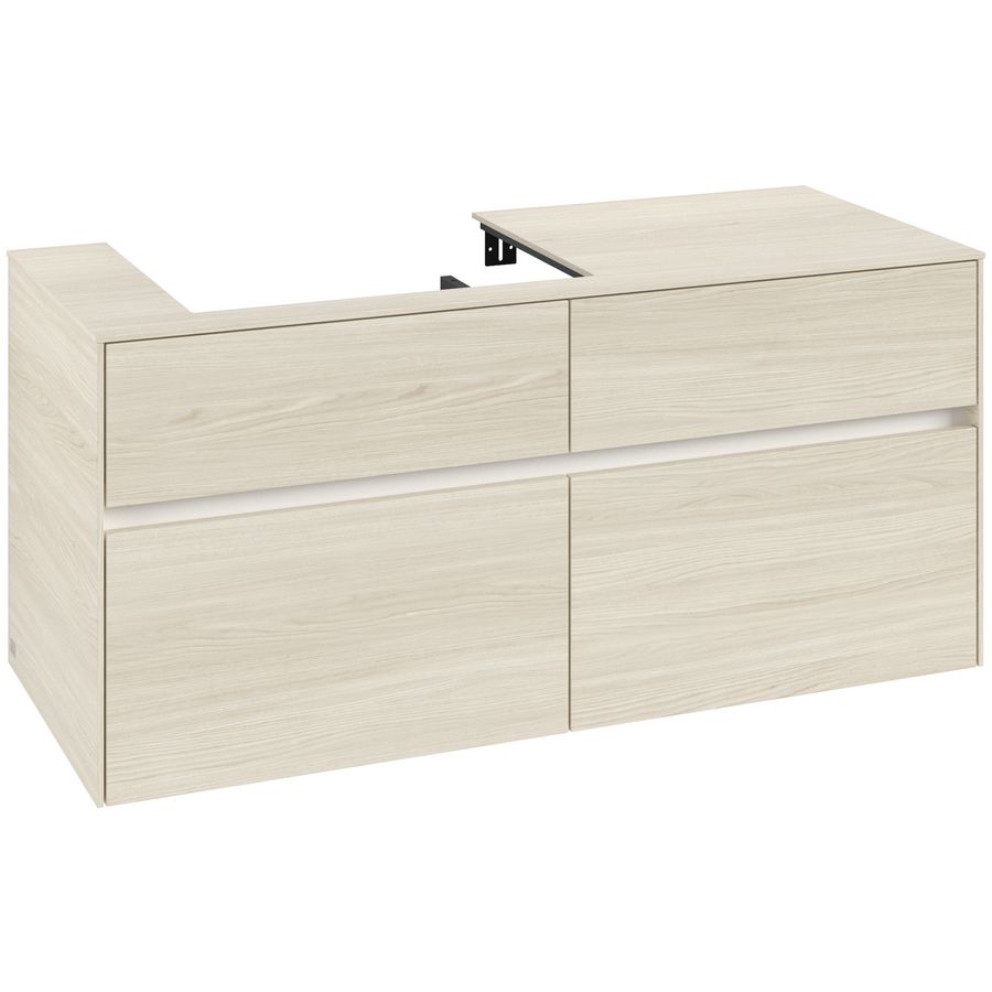 Wastafelonderkast Collaro 1200x548x500mm White Oak C08200AA