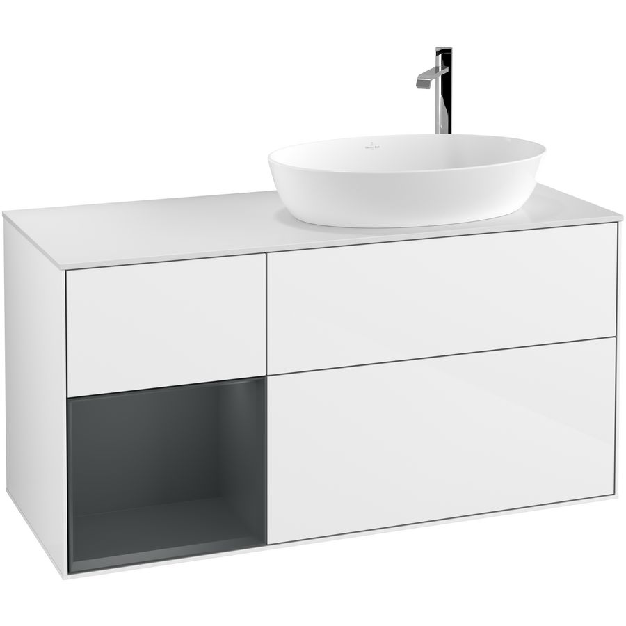 Wastafelonderkast Finion 1200x603x501mm G.White.L F921HGGF