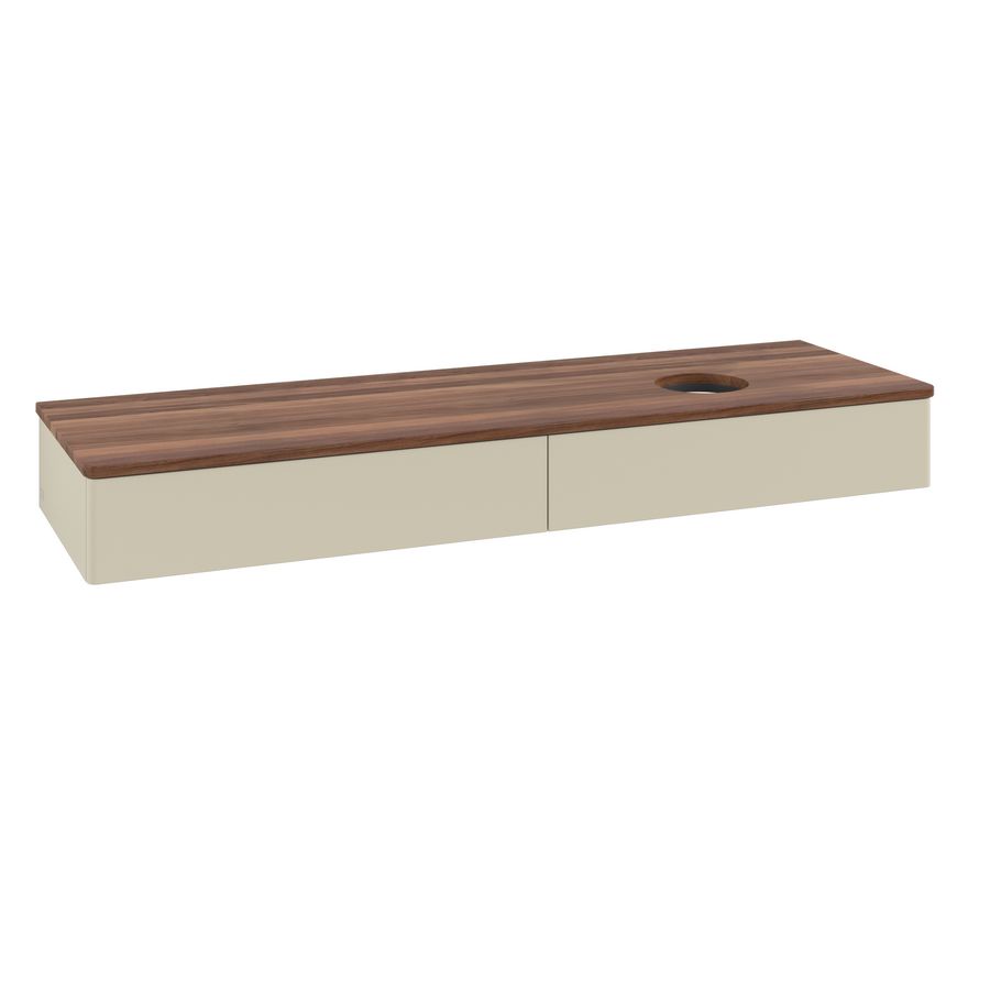 Wastafelonderkast Antao 1600x190x500mm S.Grey Matt Lacquer K16012HJ