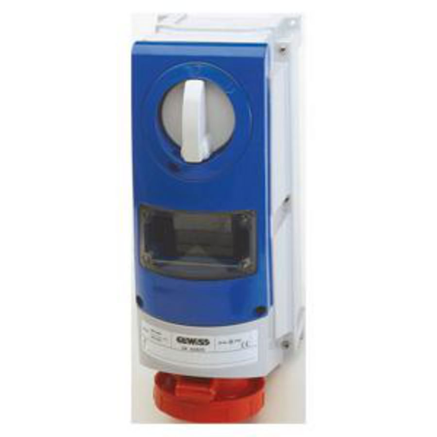 VERTICAAL BEVESTIGDE VERGRENDELDE CONTACTDOOS-MET BODEM-