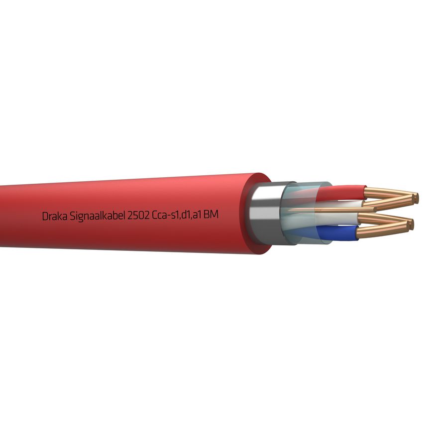 Haspel a 500m. signaal kabel afg Cca rd# 2x2x0,8mm 2502 BM