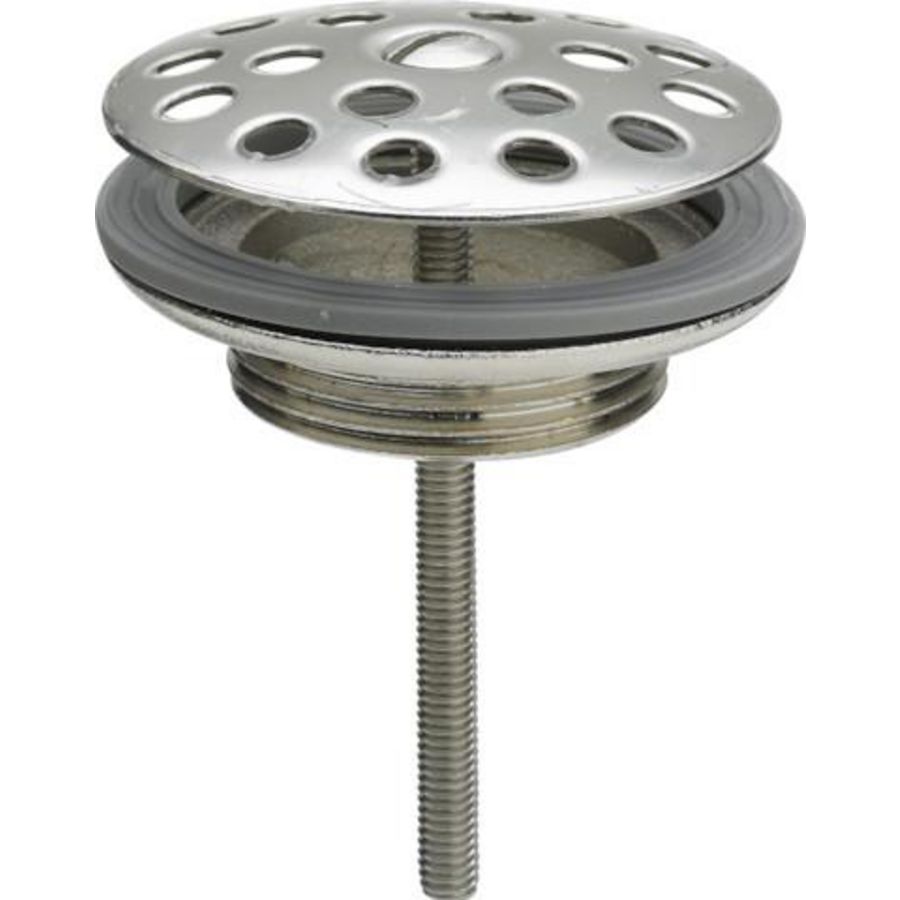 Simplex afvoerplug 1.1/4"x60mm m.rooster RVS