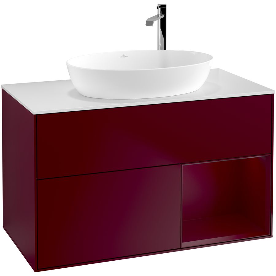Wastafelonderkast Finion 1000x603x501mm Peony Matt Lacquer F901HBHB
