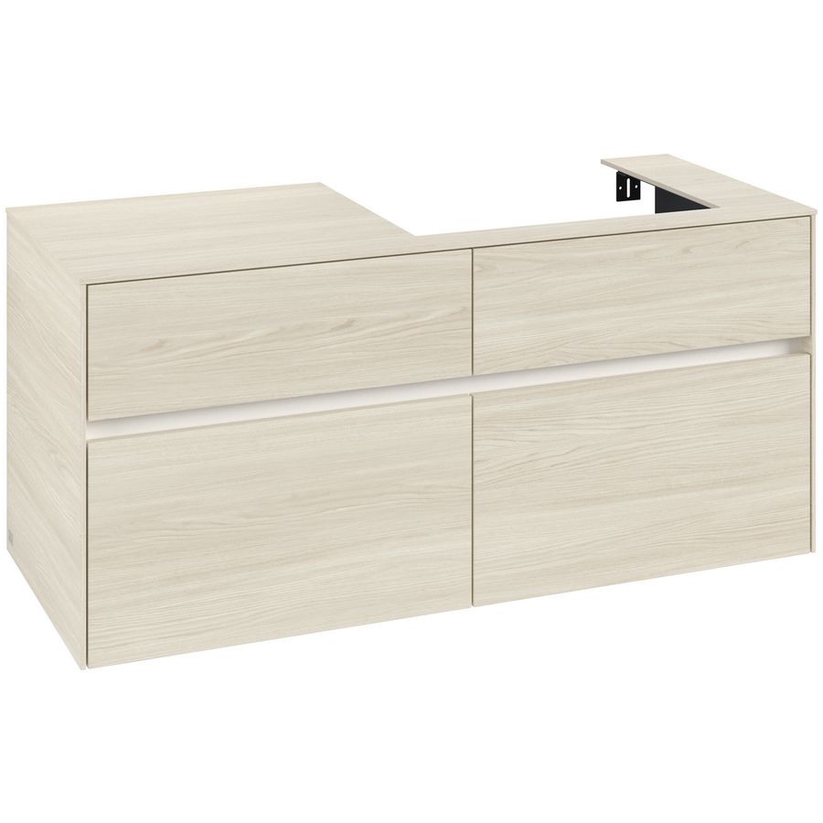 Wastafelonderkast Collaro 1200x548x500mm White Oak C08300AA