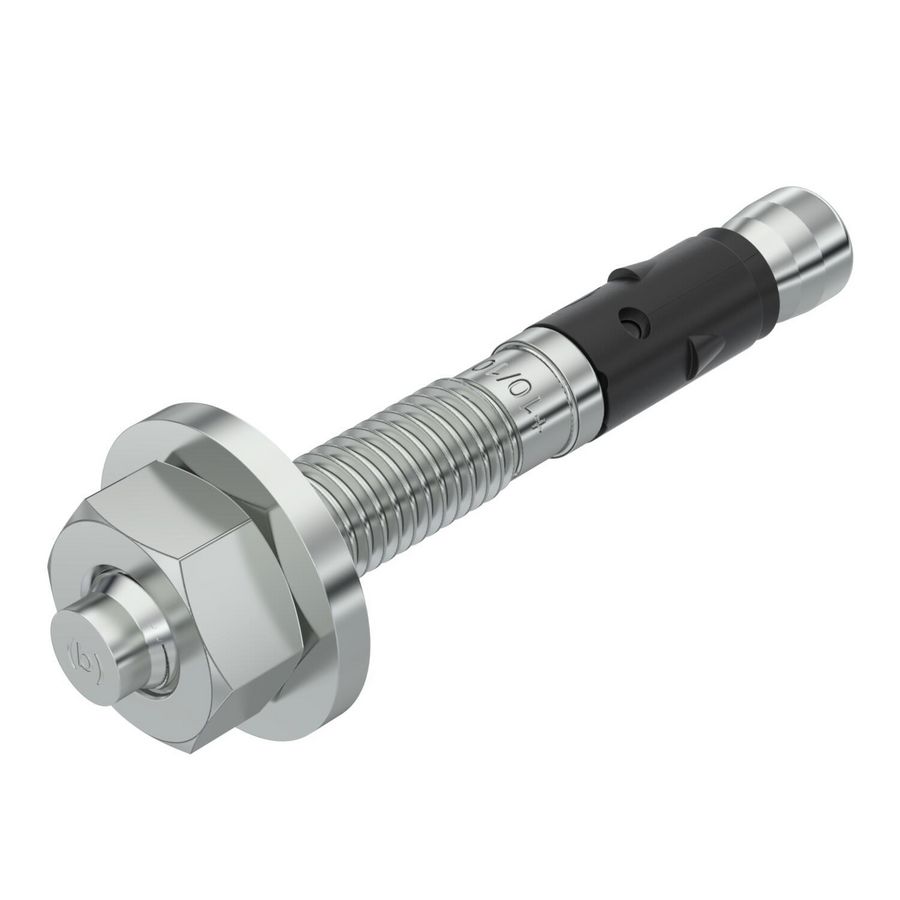 Boutanker grote ring M10x75 verzinkt staal