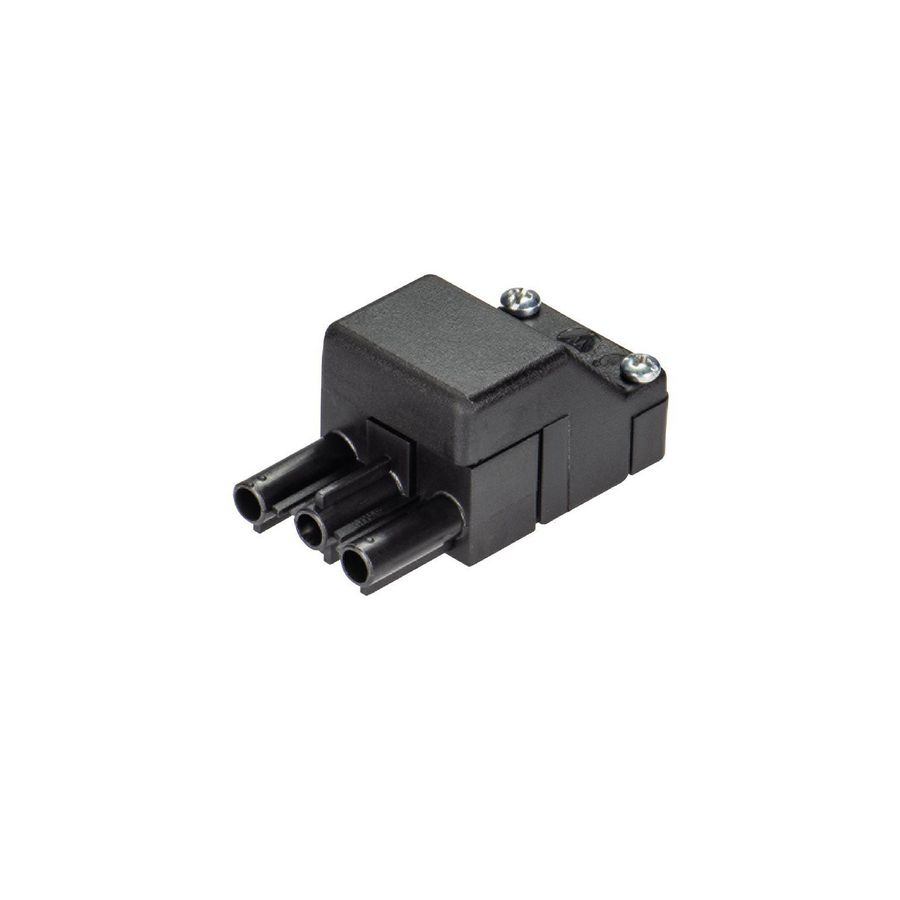Stekerdeel met trekontlasting ST18/3s2 ZE zwart rd VVE=200