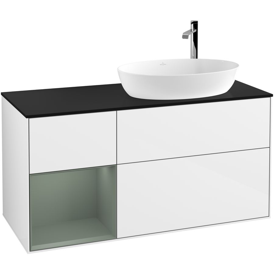 Wastafelonderkast Finion 1200x603x501mm G.White.L F922GMGF