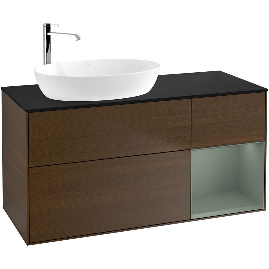 Wastafelonderkast Finion 1200x603x501mm W.Veneer F932GMGN