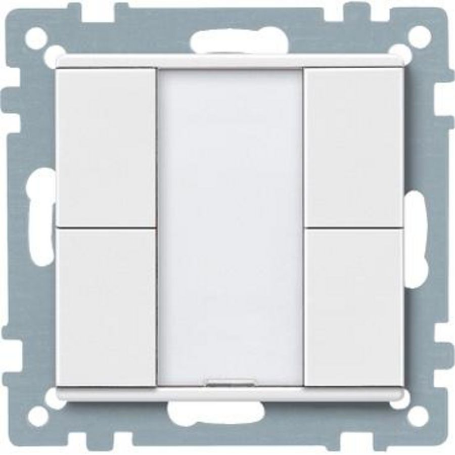 Impulsdrukker 2-voudig plus Polarwit Systeem M KNX