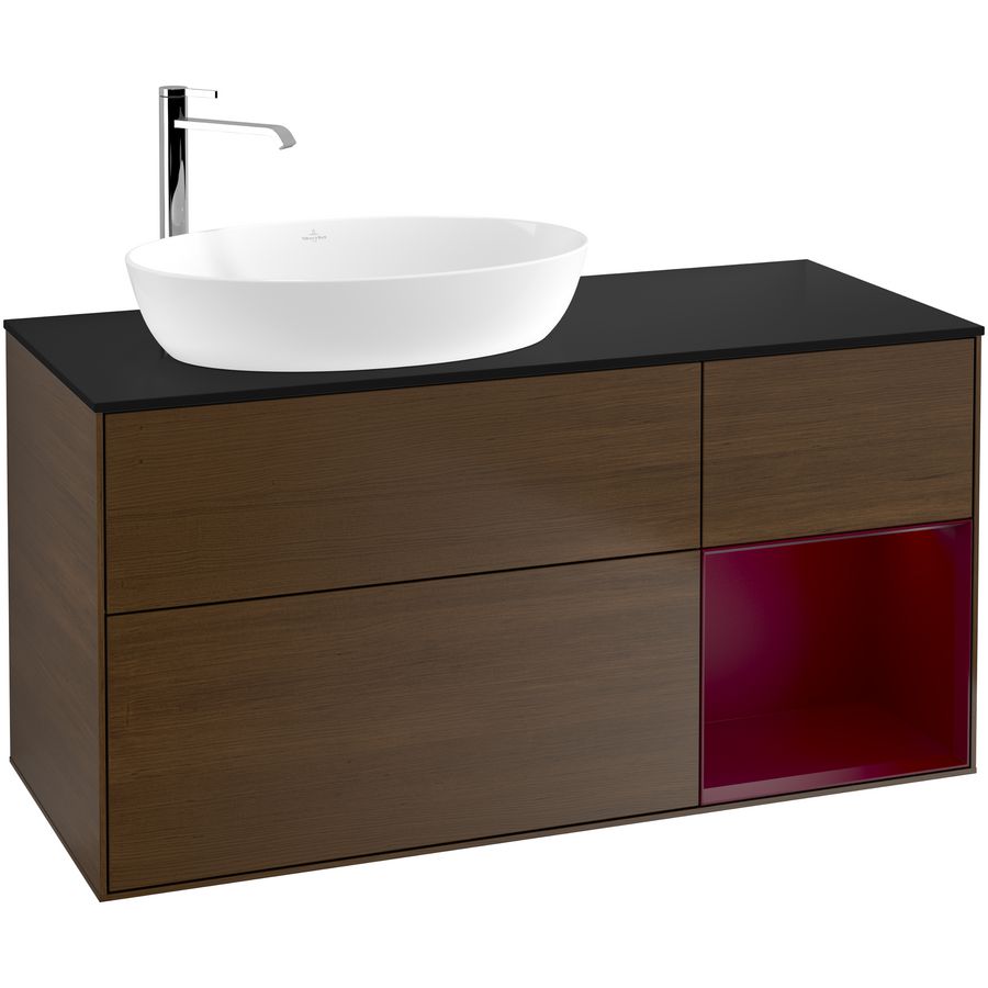 Wastafelonderkast Finion 1200x603x501mm W.Veneer F932HBGN