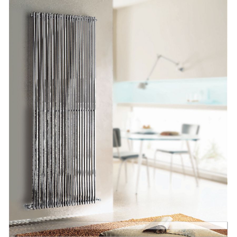 Buisradiator Giada 1200x311x56 verticaal RVS gepol. 379W