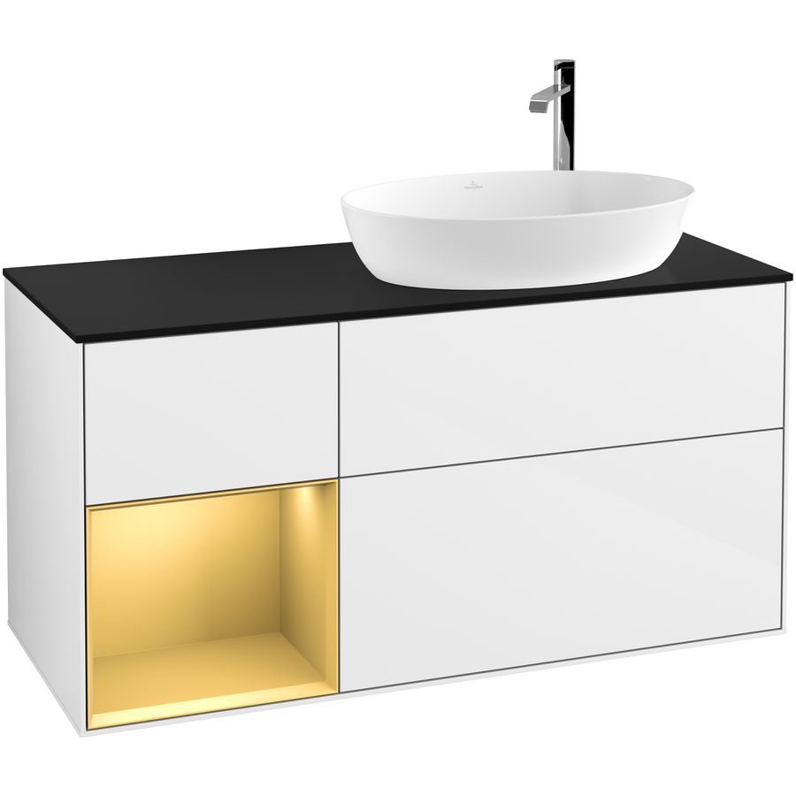 Wastafelonderkast Finion 1200x603x501mm G.White.L F922HFGF