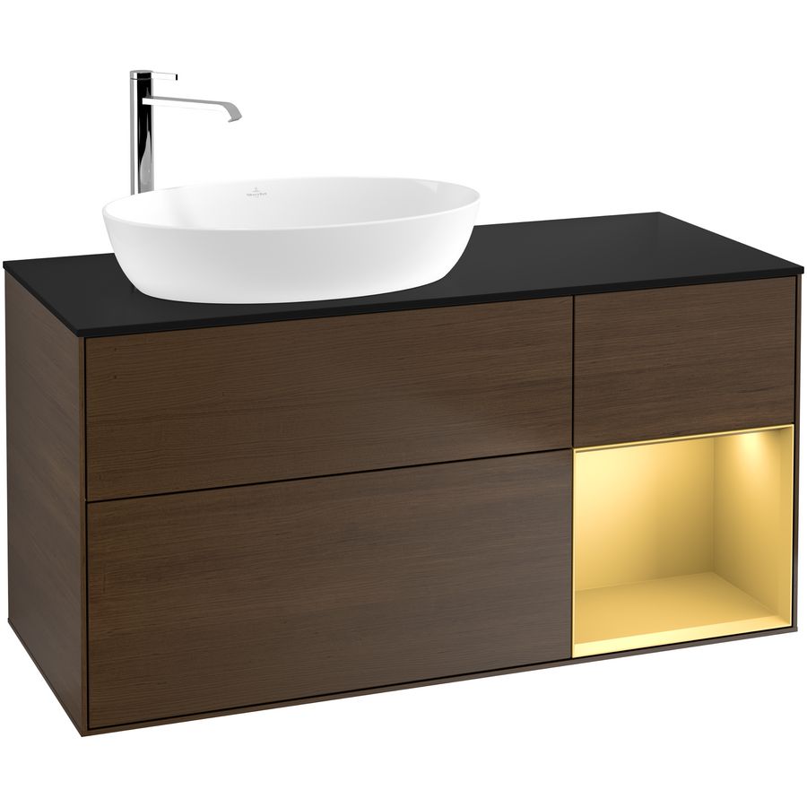 Wastafelonderkast Finion 1200x603x501mm W.Veneer F932HFGN