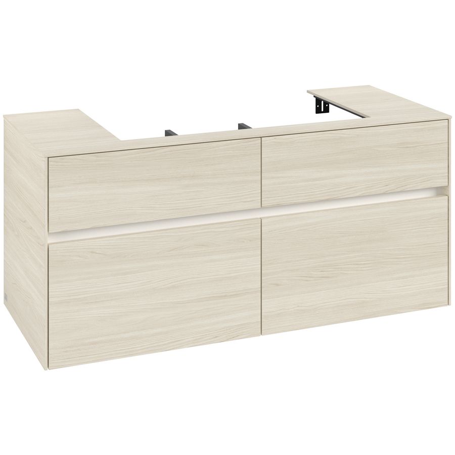 Wastafelonderkast Collaro 1200x548x500mm White Oak C087B0AA