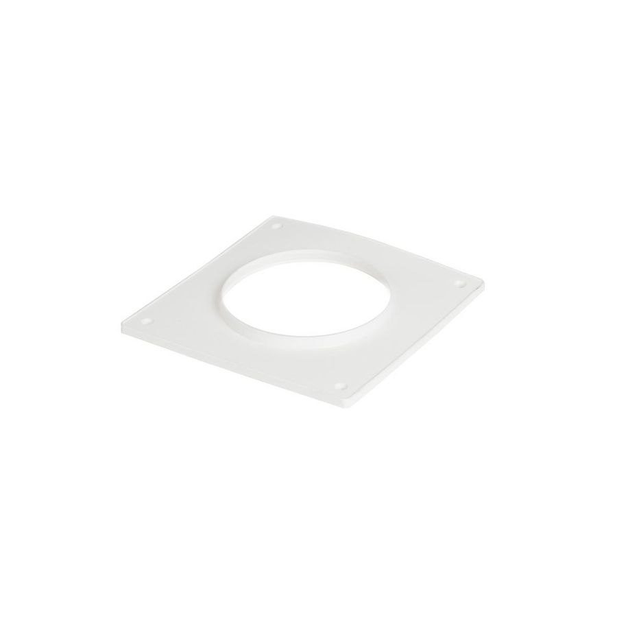 Pp muurplaat d125 wit
