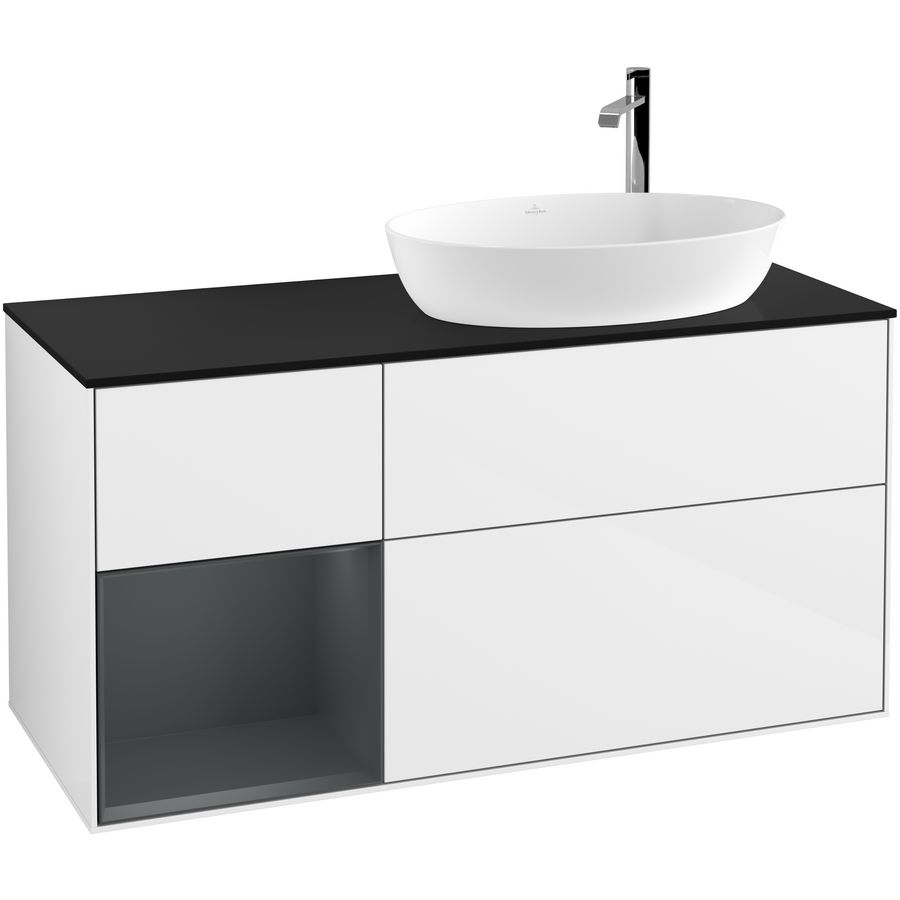 Wastafelonderkast Finion 1200x603x501mm G.White.L F922HGGF