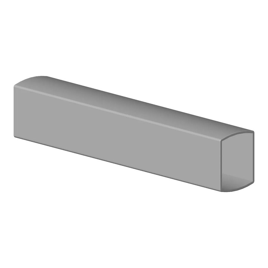 Houder 20x25x120mm chr