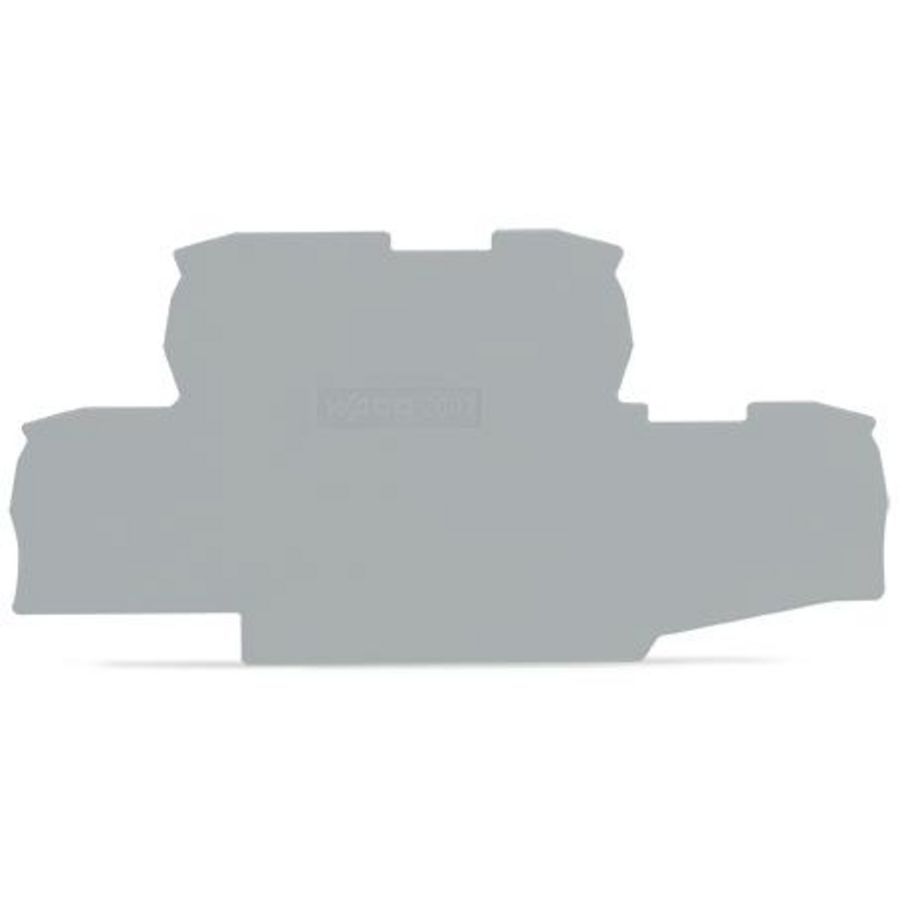 Afsluitplaat 0,8 mm dik grijs VVE=25