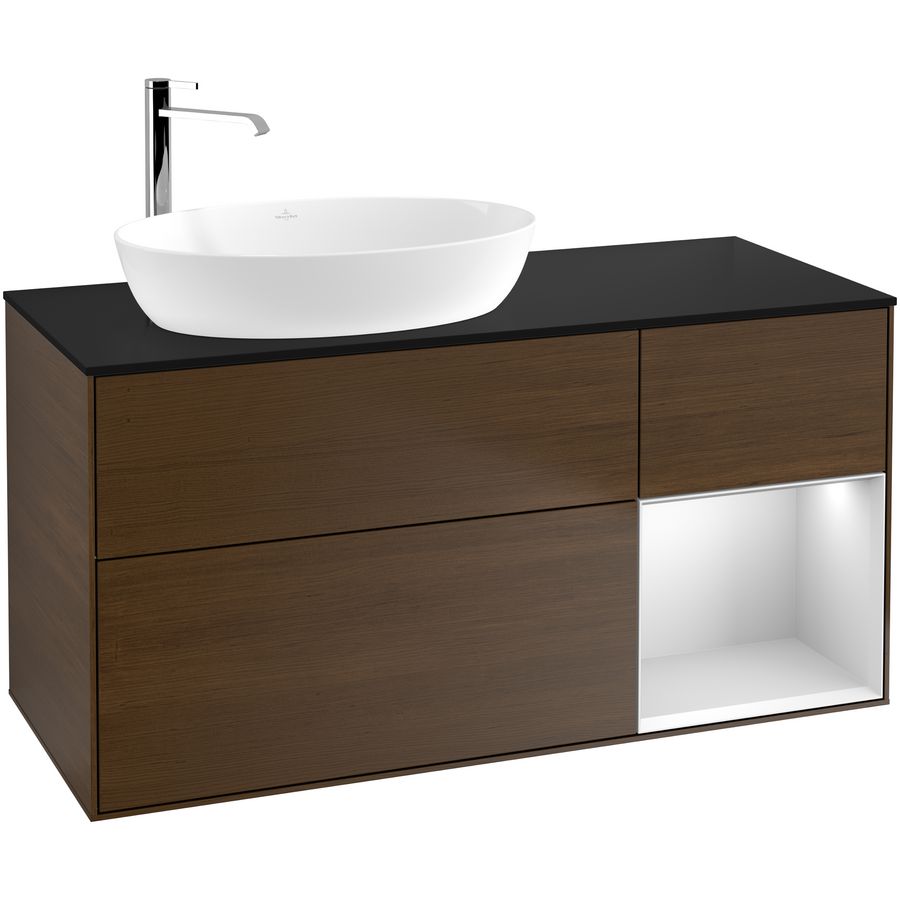 Wastafelonderkast Finion 1200x603x501mm W.Veneer F932MTGN