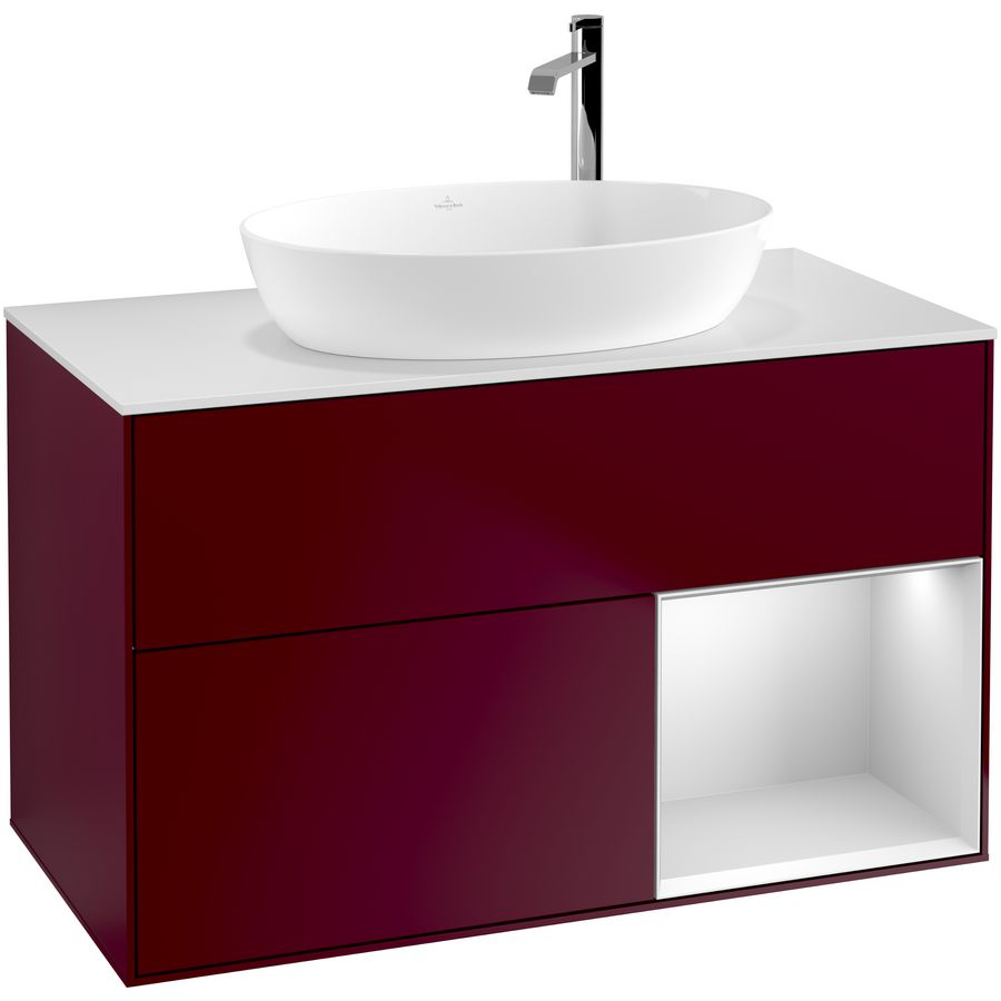 Wastafelonderkast Finion 1000x603x501mm Peony Matt Lacquer F901MTHB