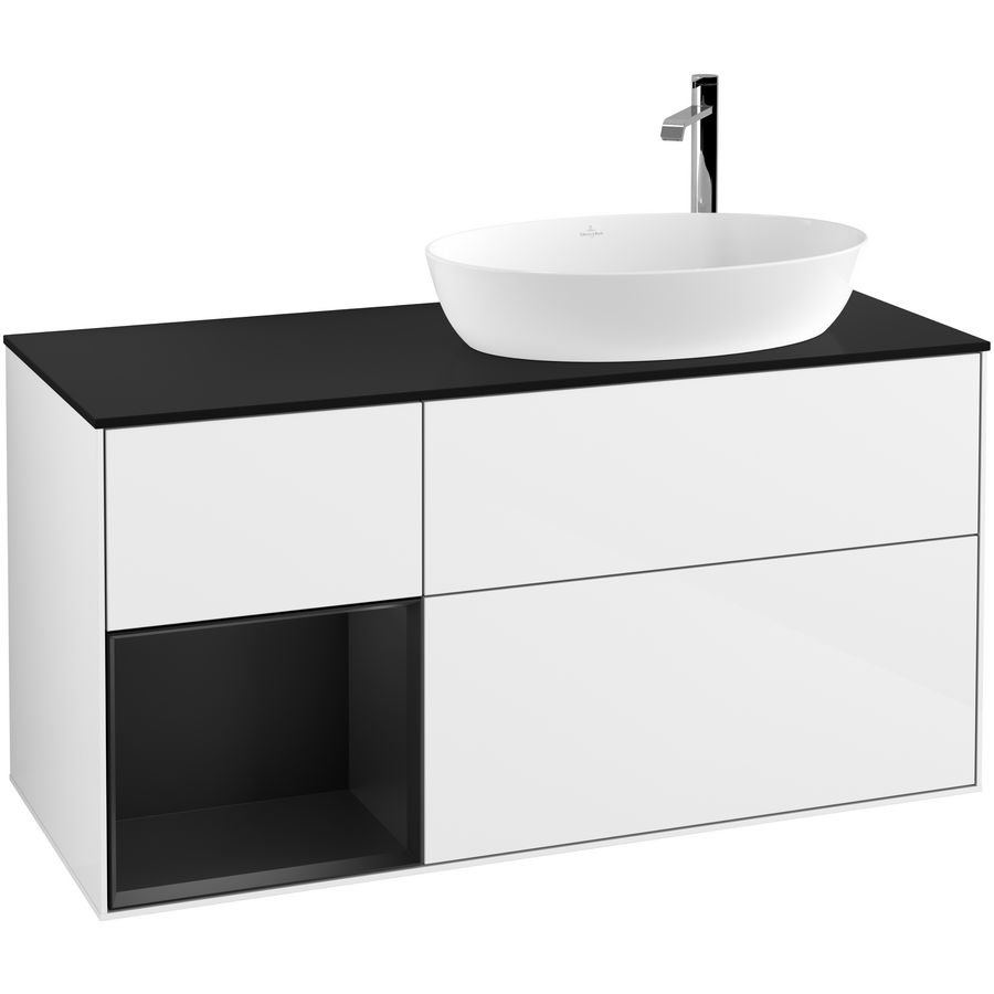 Wastafelonderkast Finion 1200x603x501mm G.White.L F922PDGF