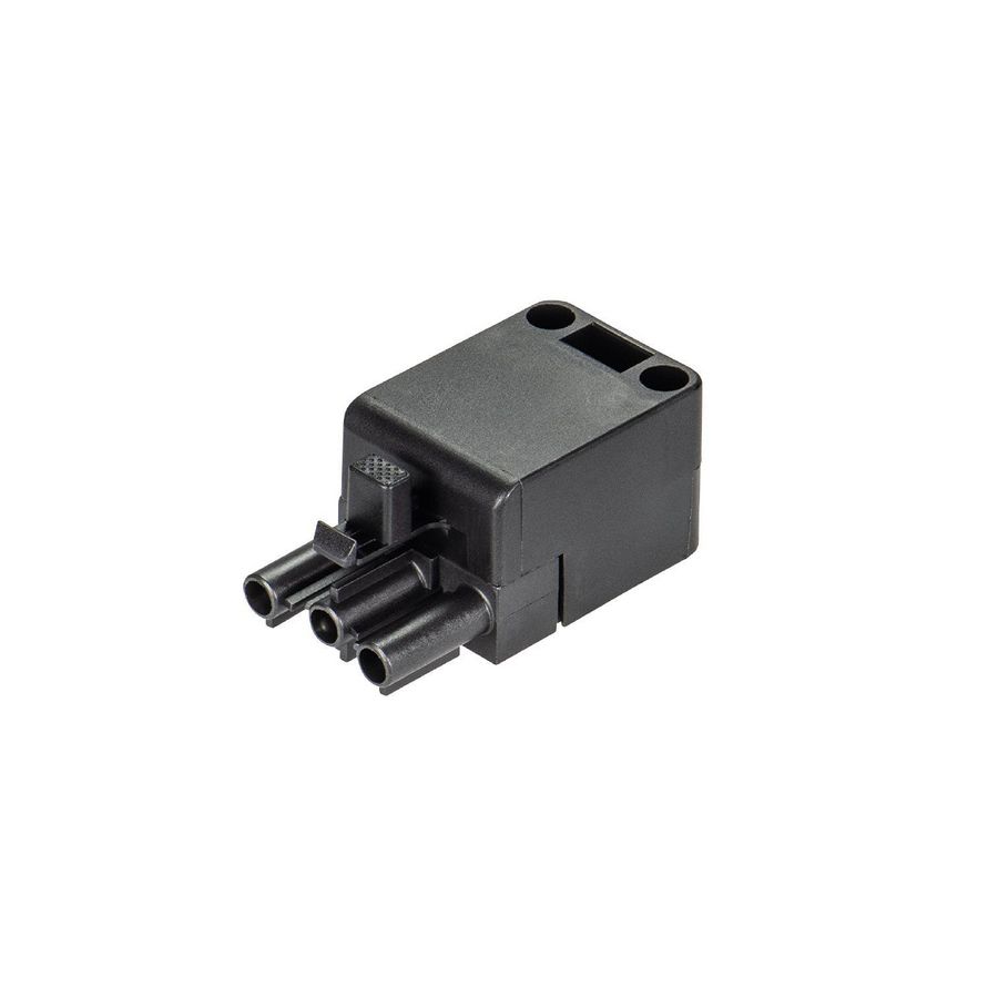 Kabelconnector ST18/3 male zwart VVE=200