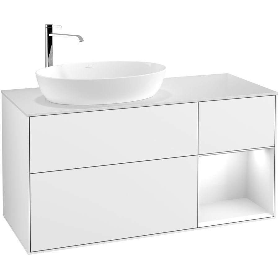 Wastafelonderkast Finion 1200x603x501mm G.White.L F931GFGF