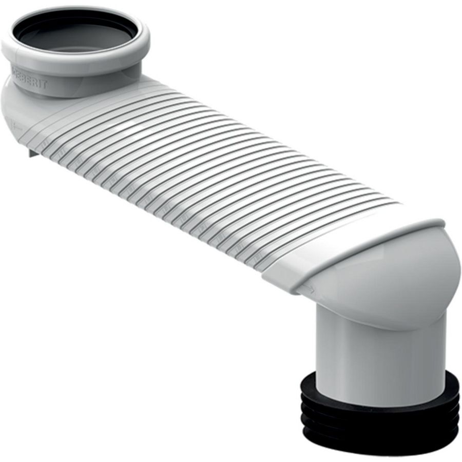 Sprongbochtset ABS 90mm voor Wand WC op vloerafvoer