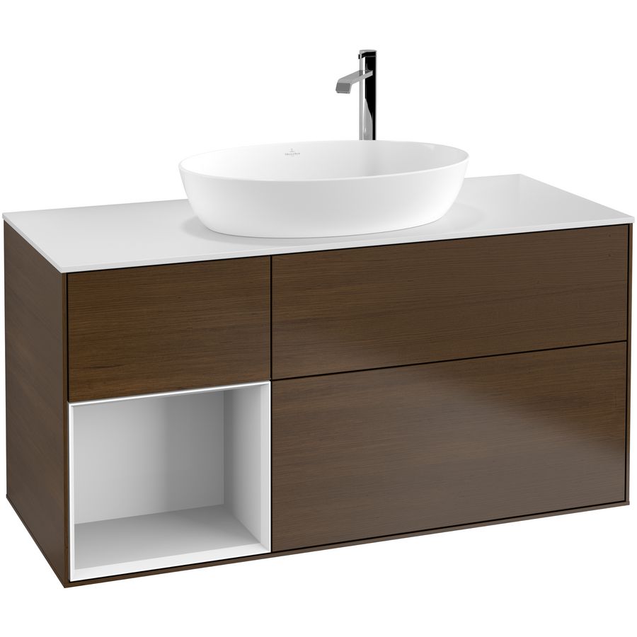 Wastafelonderkast Finion 1200x603x501mm W.Veneer F941GFGN