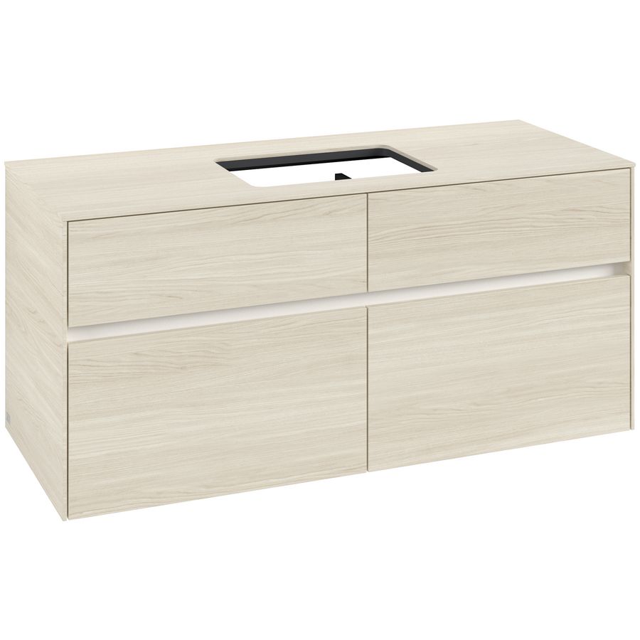 Wastafelonderkast Collaro 1200x548x500mm White Oak C11200AA