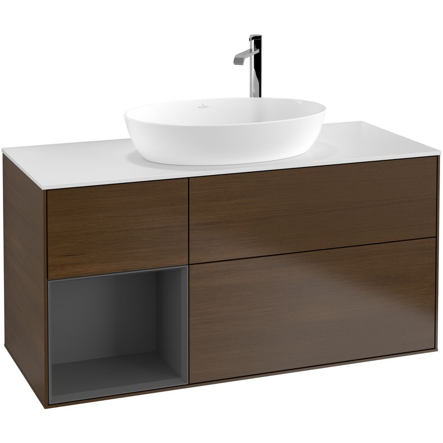 Wastafelonderkast Finion 1200x603x501mm W.Veneer F941GKGN