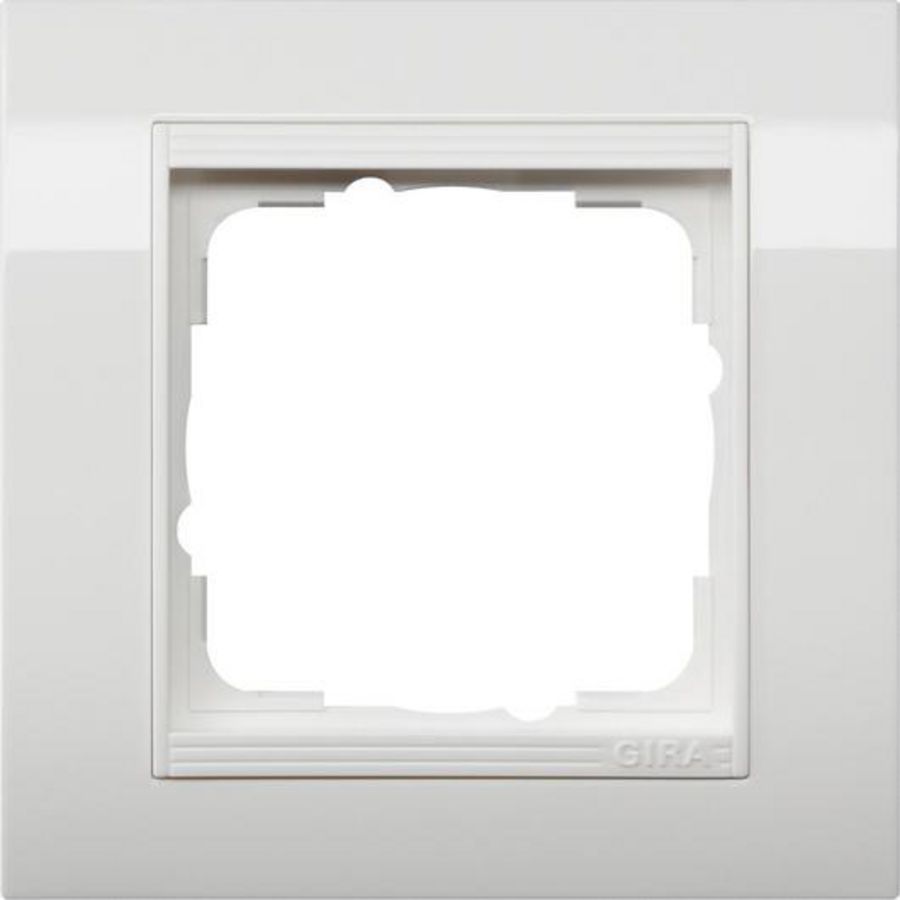 Afdekraam 1-voudig bred Gira Standard 55 zuiver wit