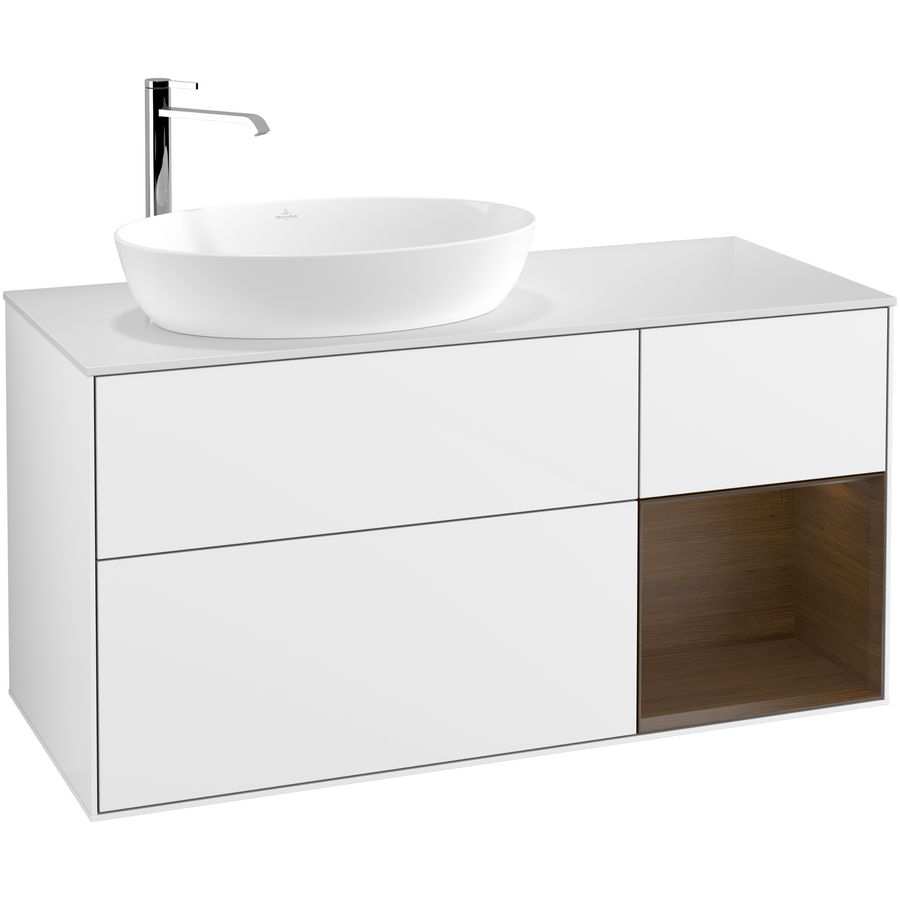 Wastafelonderkast Finion 1200x603x501mm G.White.L F931GNGF