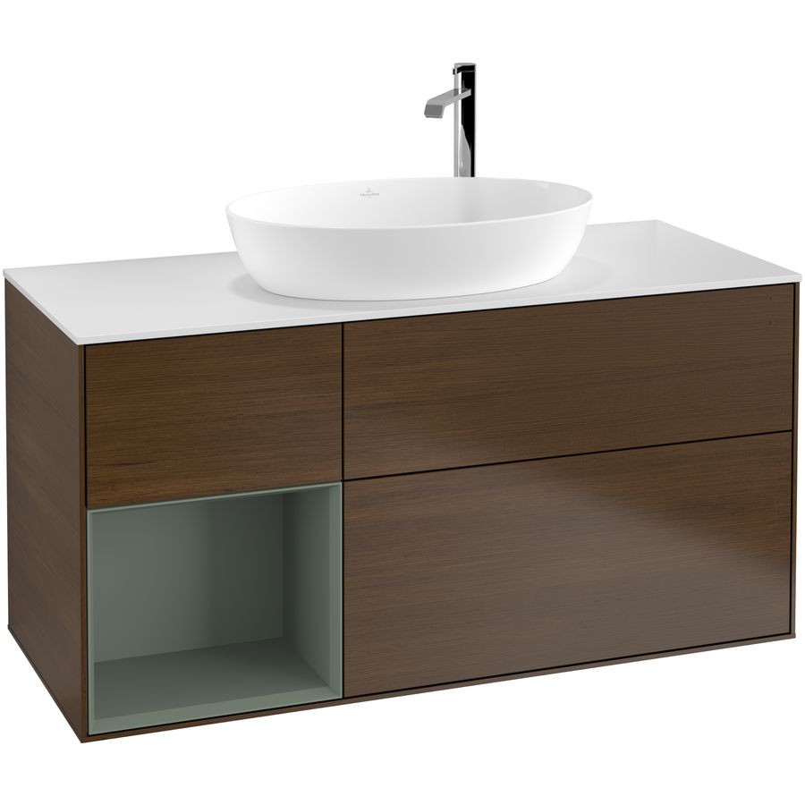 Wastafelonderkast Finion 1200x603x501mm W.Veneer F941GMGN