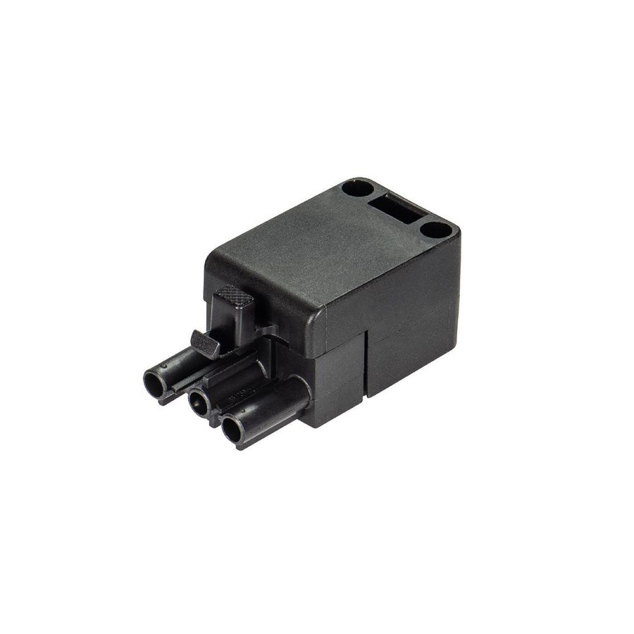 Stekerdeel met trekontlasting ST18/3s2 ZEVN zwart rd VVE=200