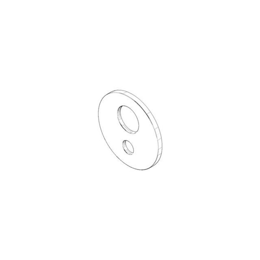 Rozet 150x10mm Mat Wit