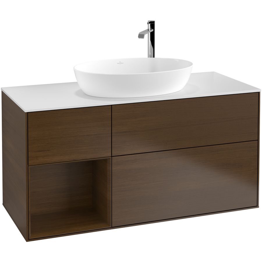 Wastafelonderkast Finion 1200x603x501mm W.Veneer F941GNGN