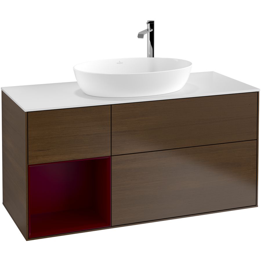 Wastafelonderkast Finion 1200x603x501mm W.Veneer F941HBGN
