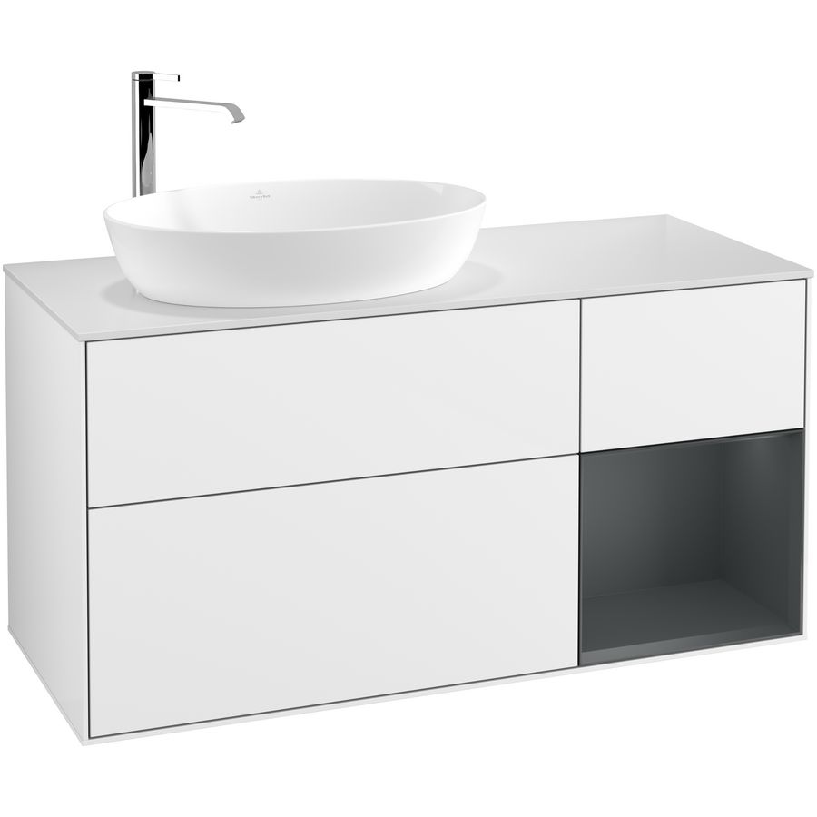 Wastafelonderkast Finion 1200x603x501mm G.White.L F931HGGF