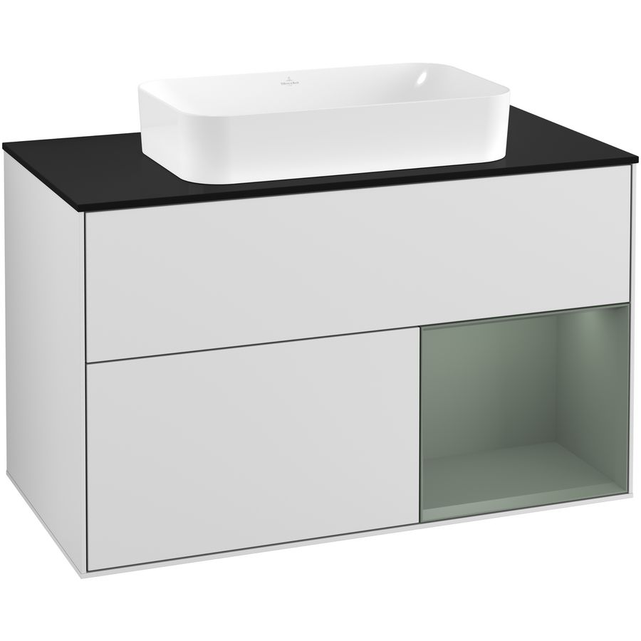 Wastafelonderkast Finion 1000x603x501mm White Matt Lacquer G252GMMT