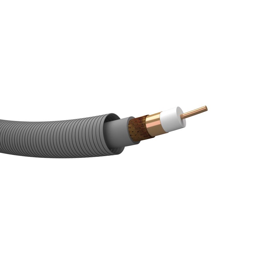 Rol a 100m. voorbedrade buis PROFIT 16 bu Coax9 AD 11A 75 Ohm PVC wt#