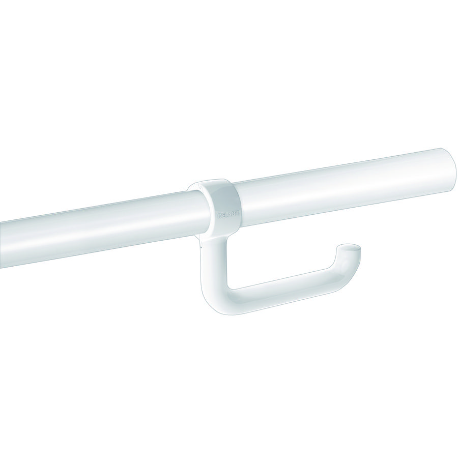 Closetroouder nylon wit tbv toiletbeugel 32-34mm