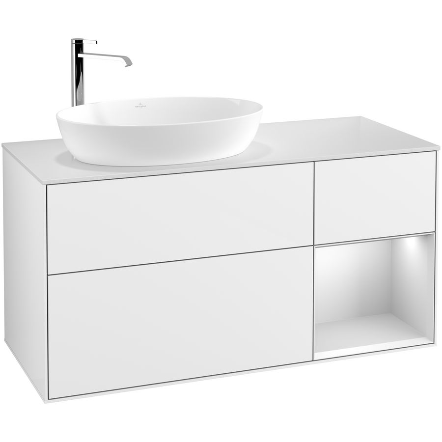 Wastafelonderkast Finion 1200x603x501mm G.White.L F931MTGF