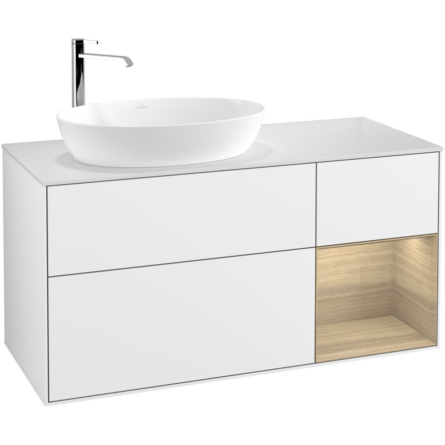 Wastafelonderkast Finion 1200x603x501mm G.White.L F931PCGF