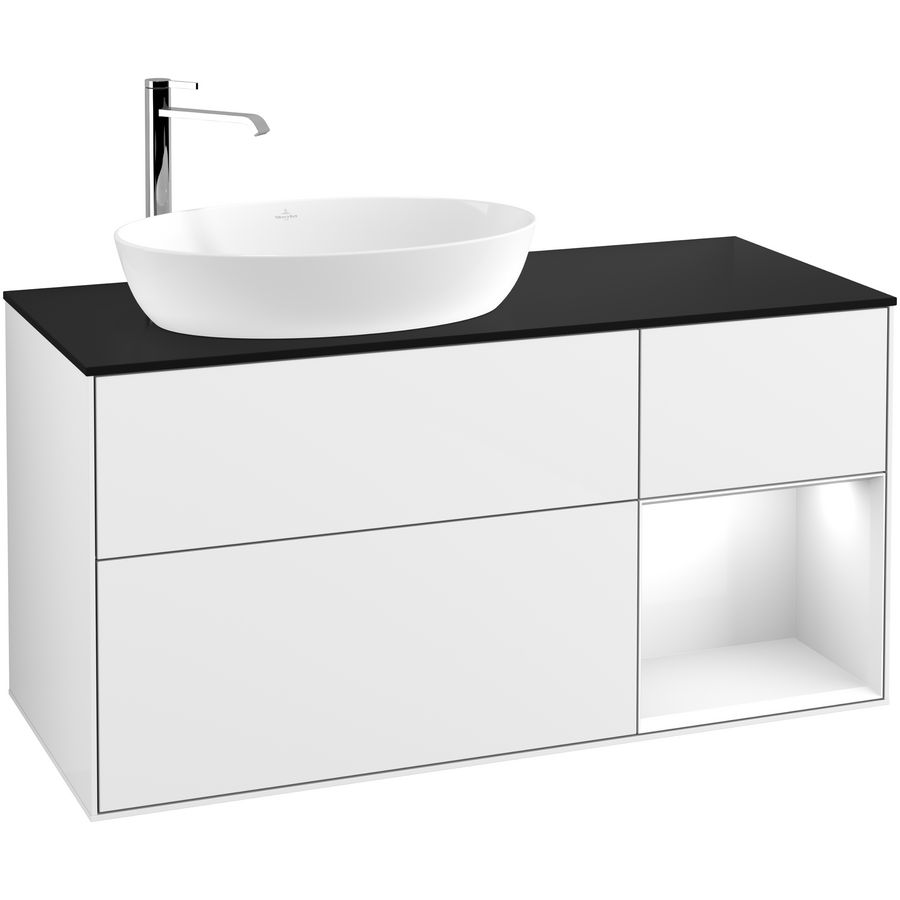 Wastafelonderkast Finion 1200x603x501mm G.White.L F932GFGF
